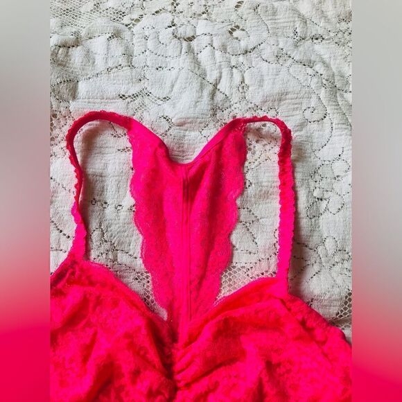 pink by Victoria’s Secret | hot pink lace bralette | size small - Picture 3 of 7